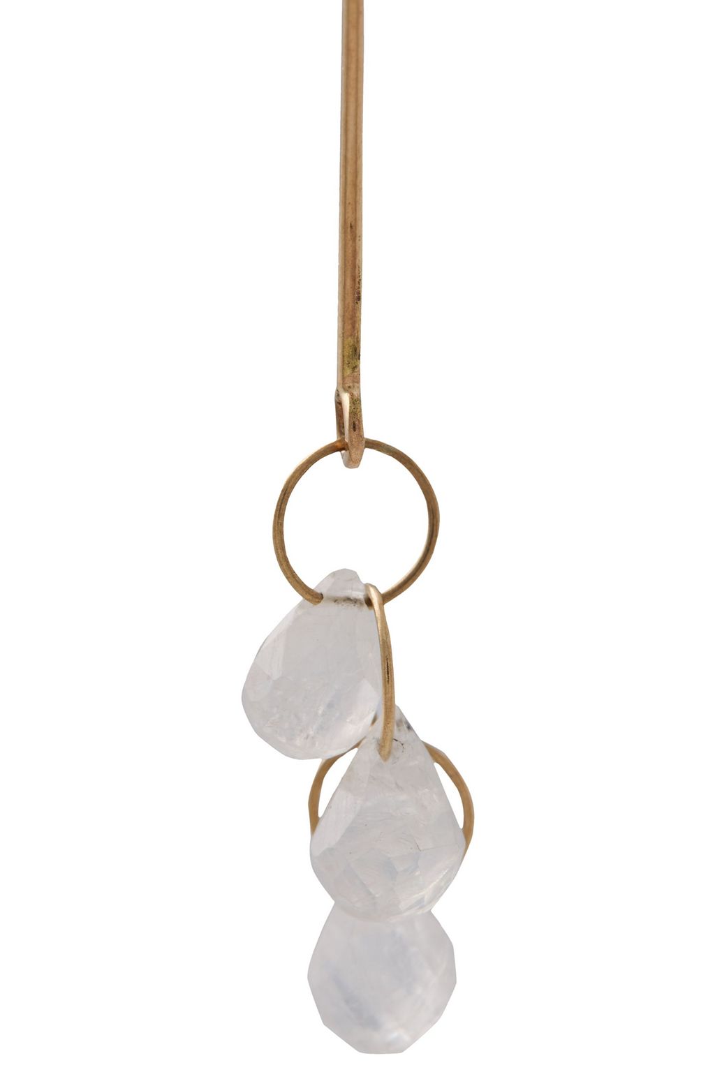 MELISSA JOY MANNING 14-karat gold moonstone earrings