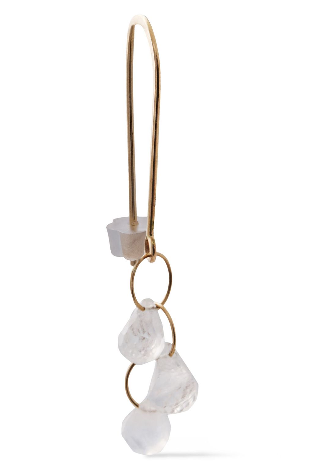 MELISSA JOY MANNING 14-karat gold moonstone earrings