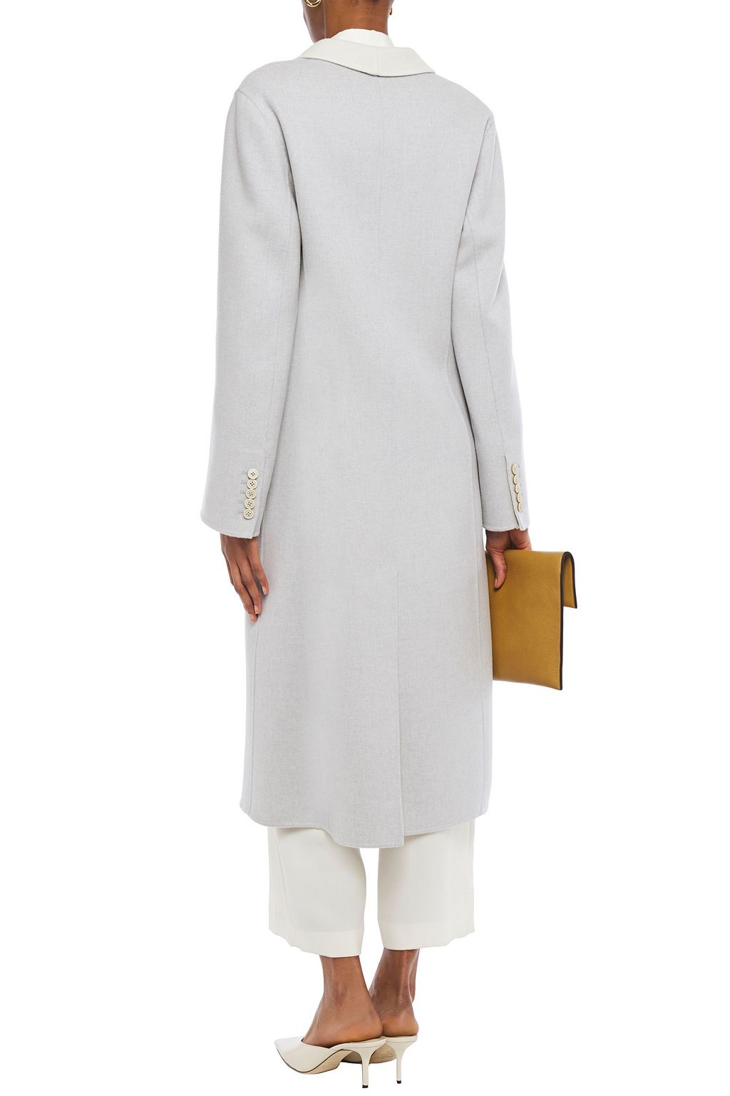 JOSEPH Dina two-tone mélange wool-felt coat