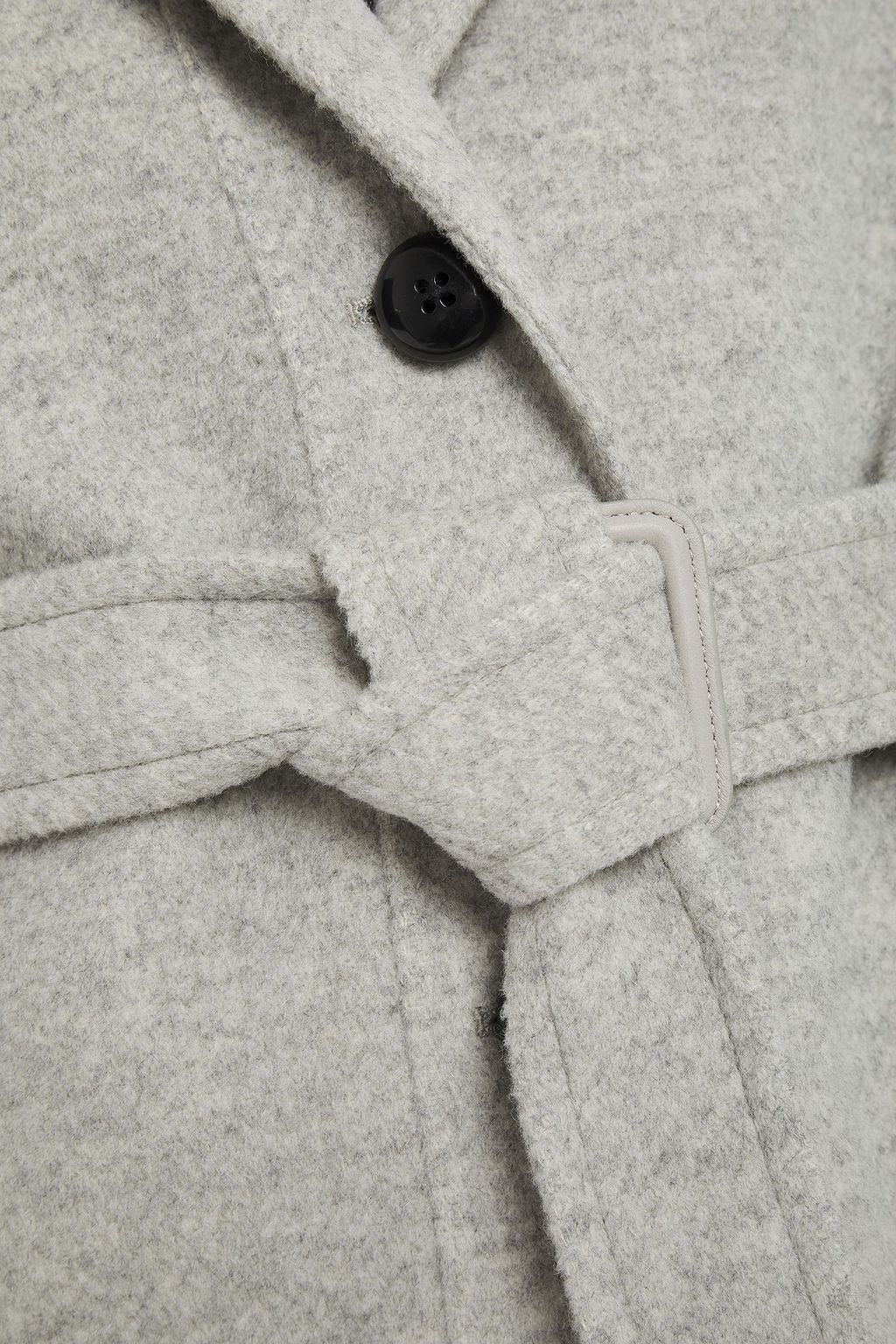 JOSEPH Cargo belted mélange wool-felt hooded coat