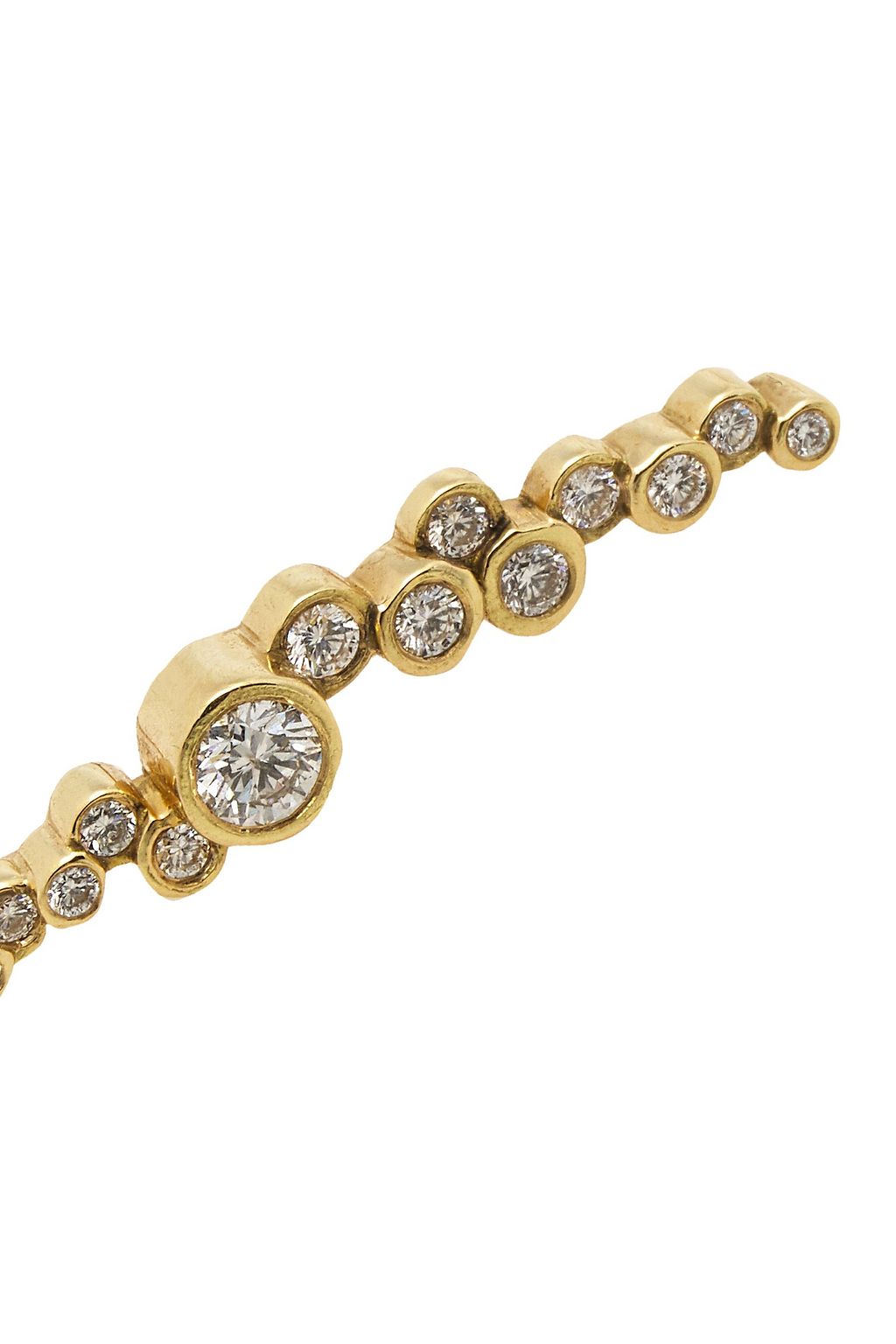 PAMELA LOVE Paillette 18-karat gold diamond earring