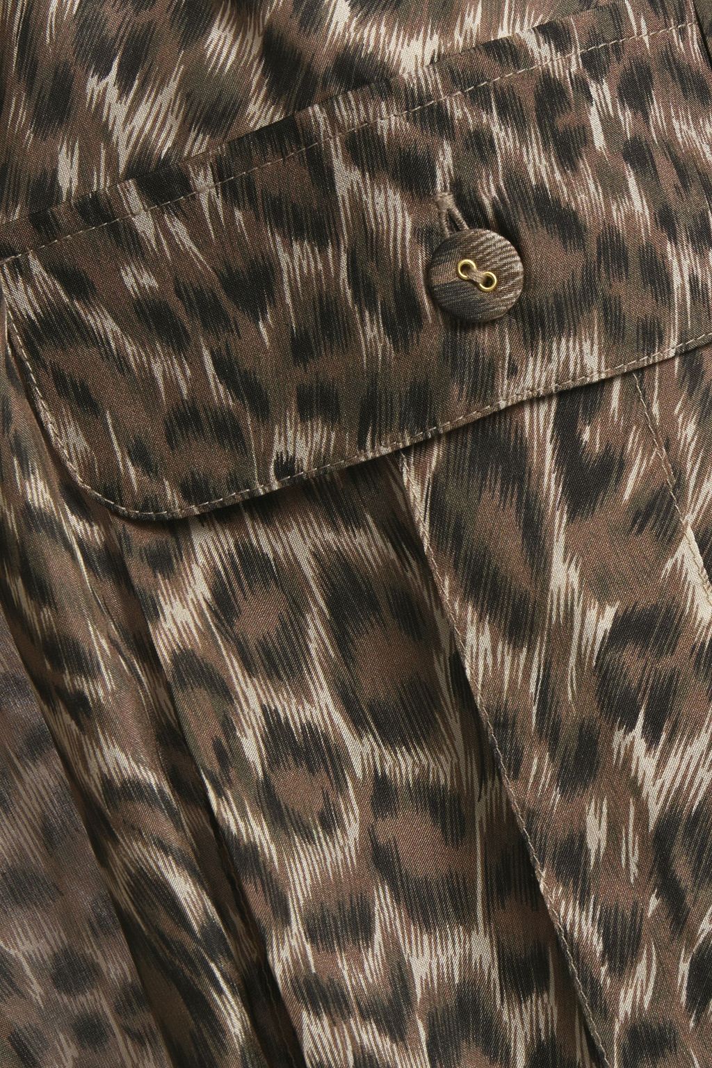 ZIMMERMANN Suraya off-the-shoulder leopard-print silk crepe de chine blouse