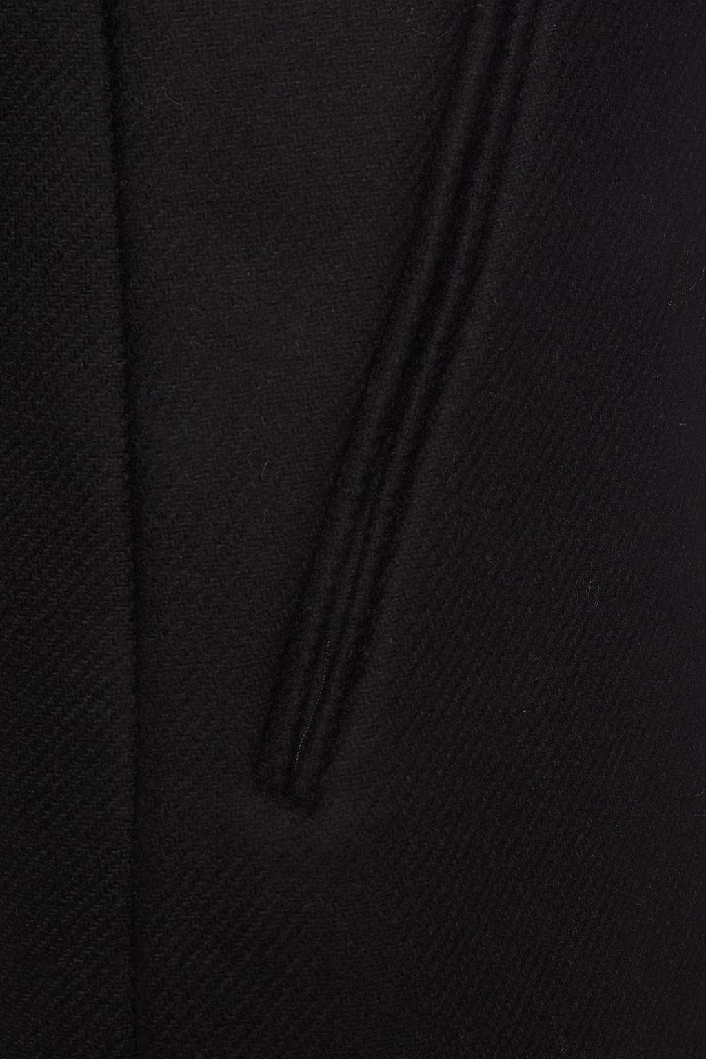 LOVE MOSCHINO Double-breasted wool-blend twill coat