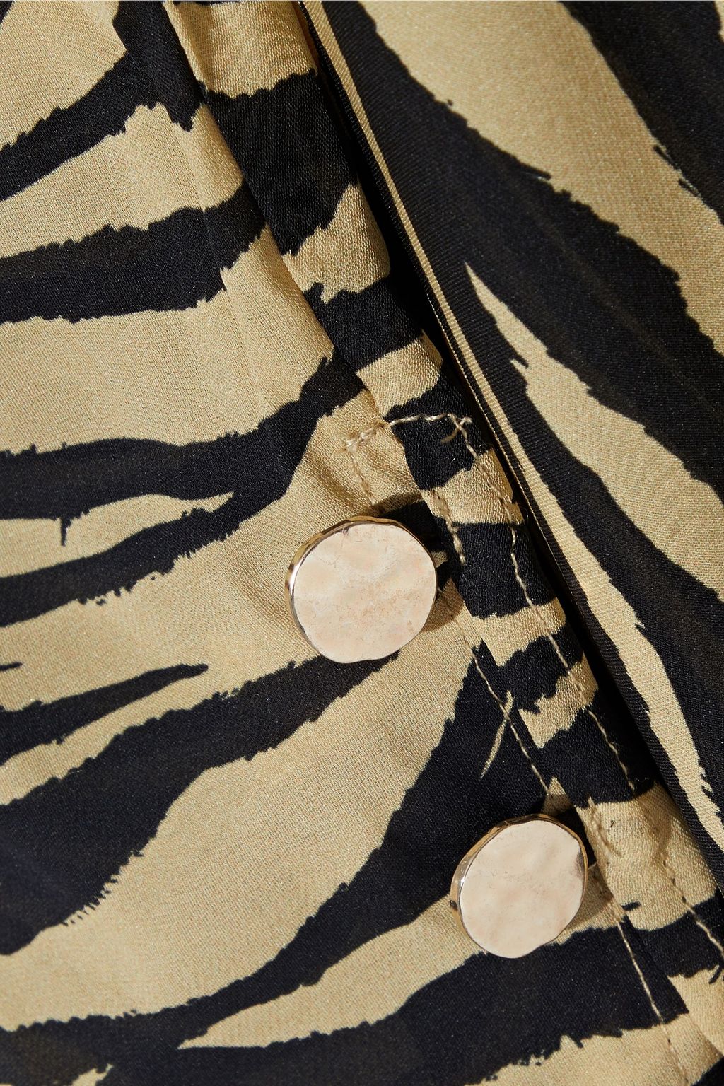NICHOLAS Zebra-print silk-chiffon maxi dress