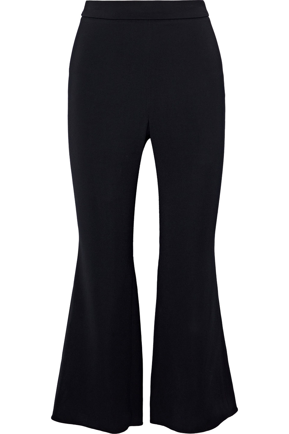 cushnie - stretch-crepe kick-flare pants - black - us 0