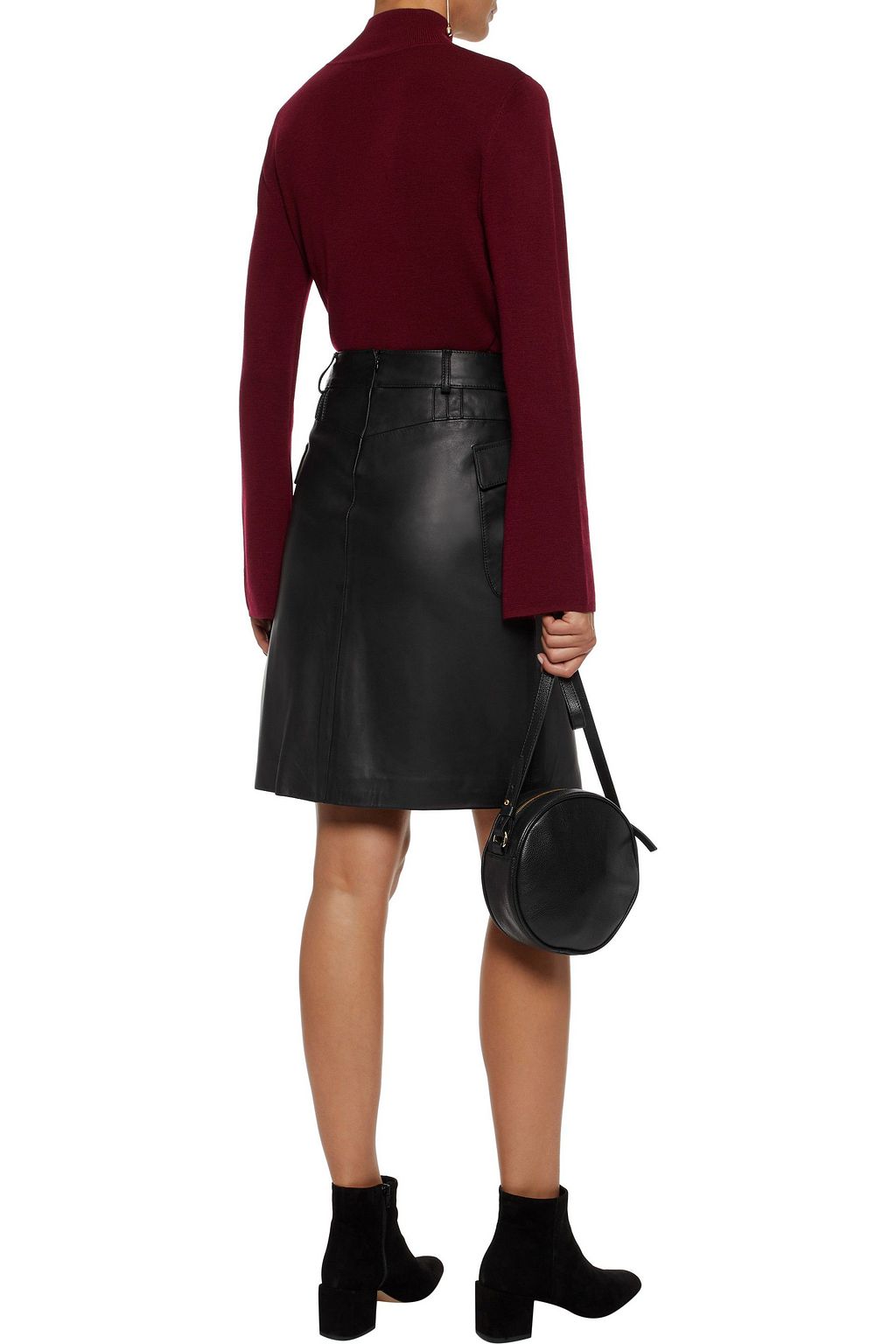 IRIS & INK Patsy leather mini skirt
