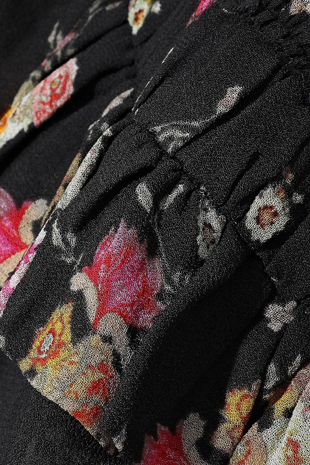 PREEN LINE Giana ruffle-trimmed floral-print chiffon blouse