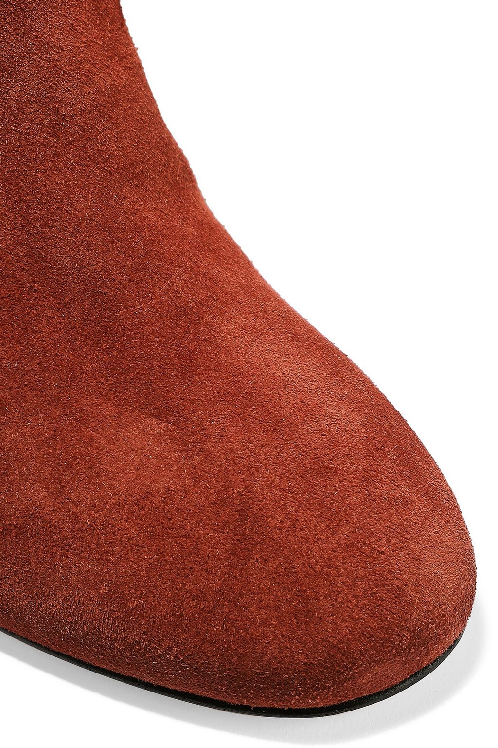RED(V) Eyelet-embellished suede boots