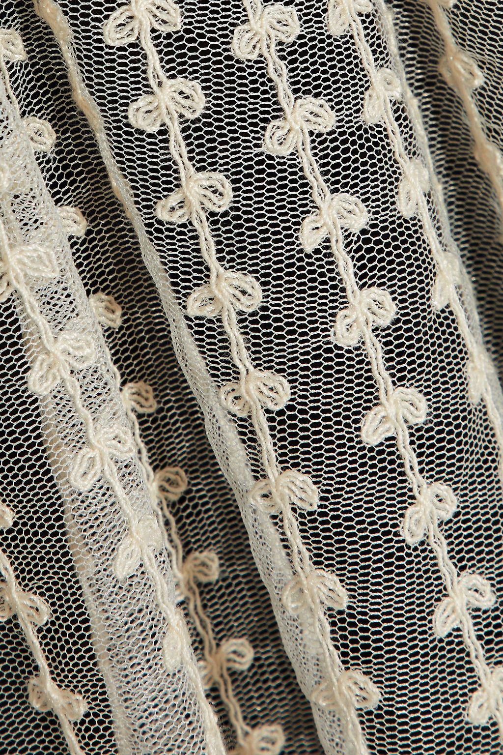 REDVALENTINO Embroidered tulle mini dress