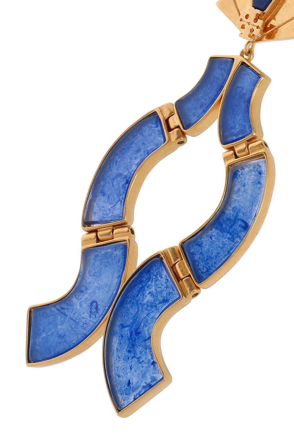 TORY BURCH Gold-tone resin earrings