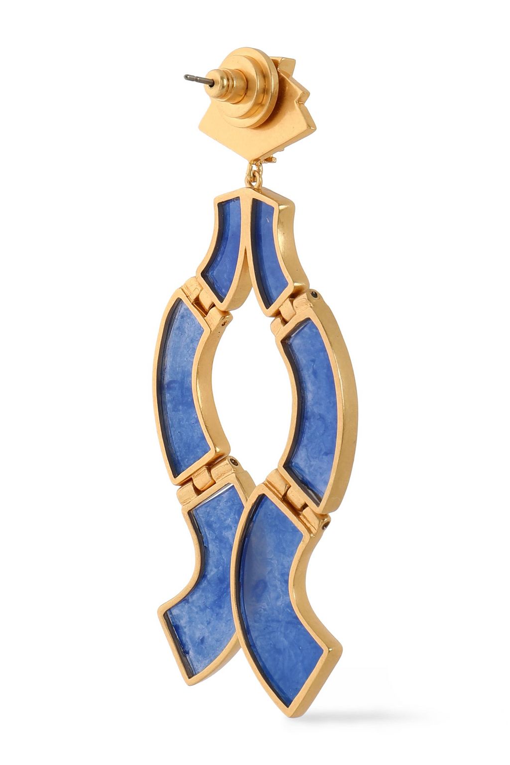 TORY BURCH Gold-tone resin earrings