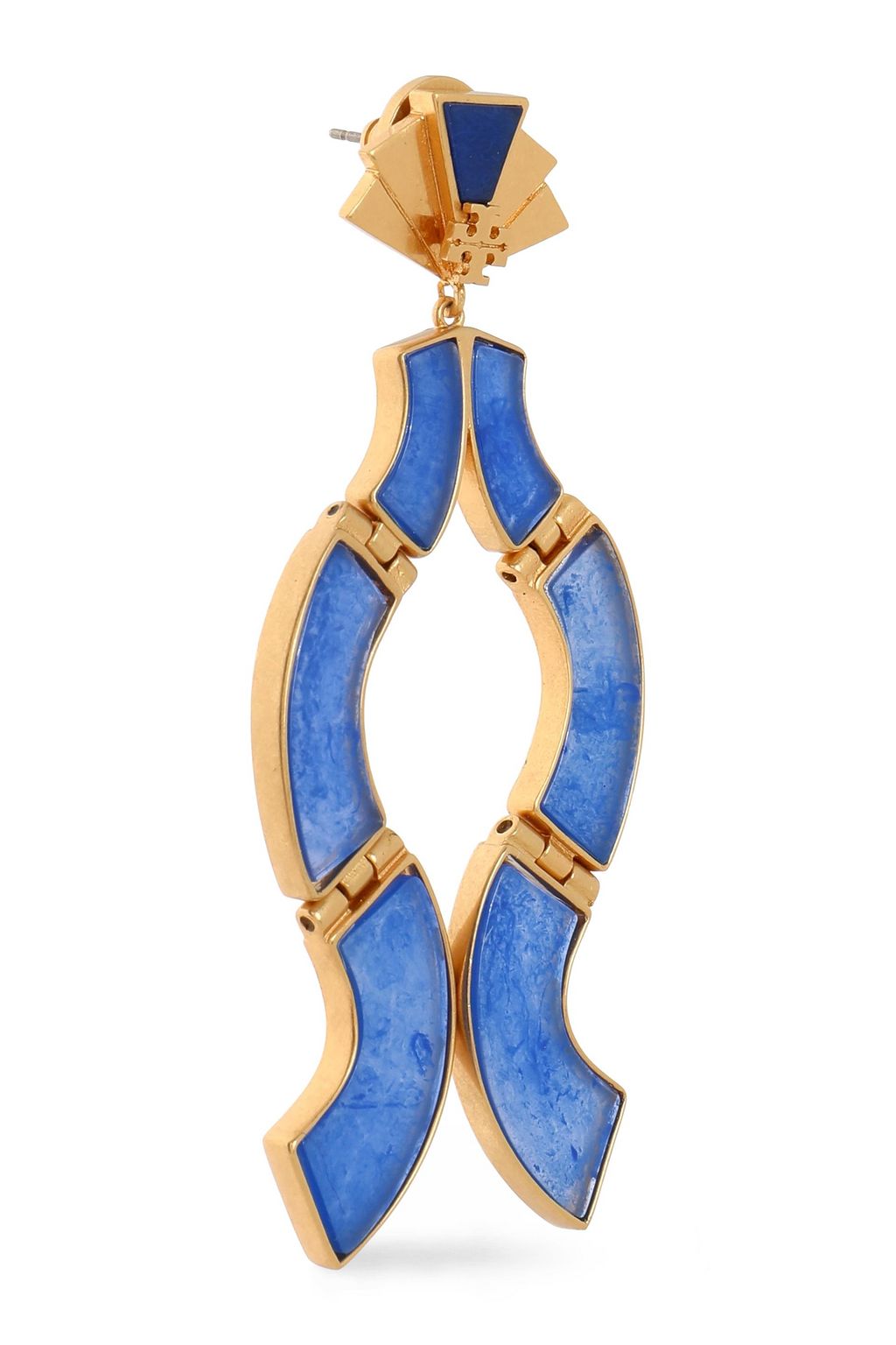 TORY BURCH Gold-tone resin earrings