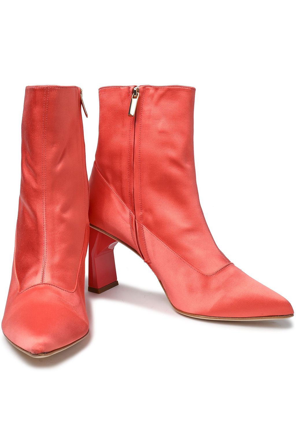TIBI Satin ankle boots