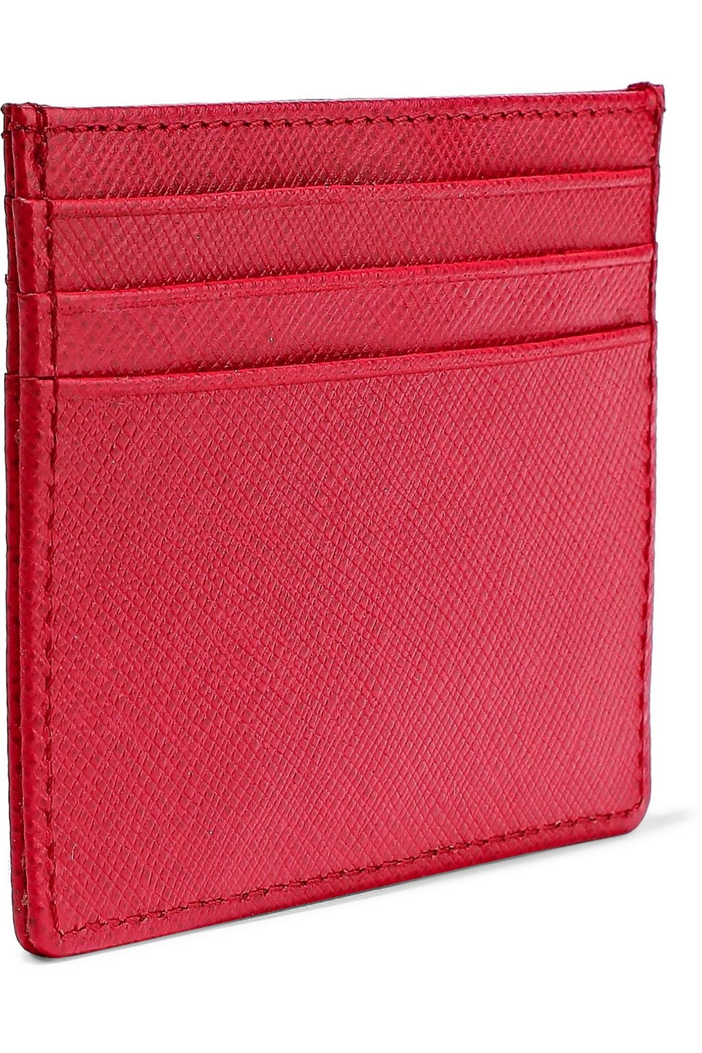 ROBERTO CAVALLI Logo-embellished textured-leather cardholder