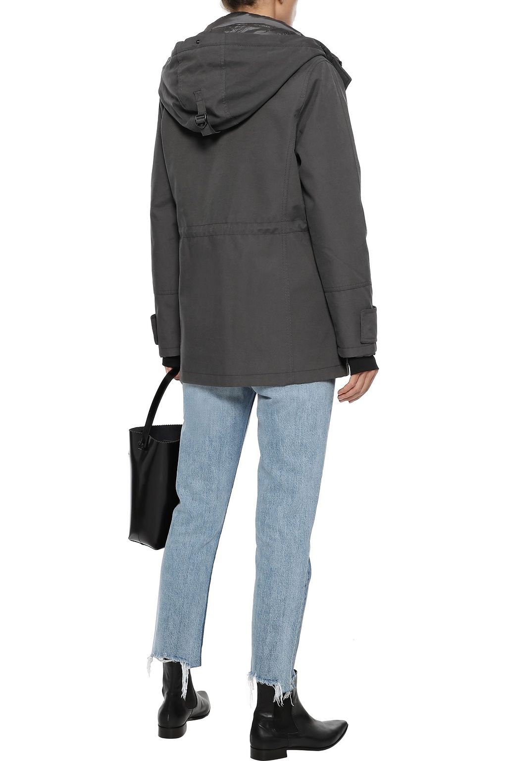 49WINTERS Twill down hooded coat