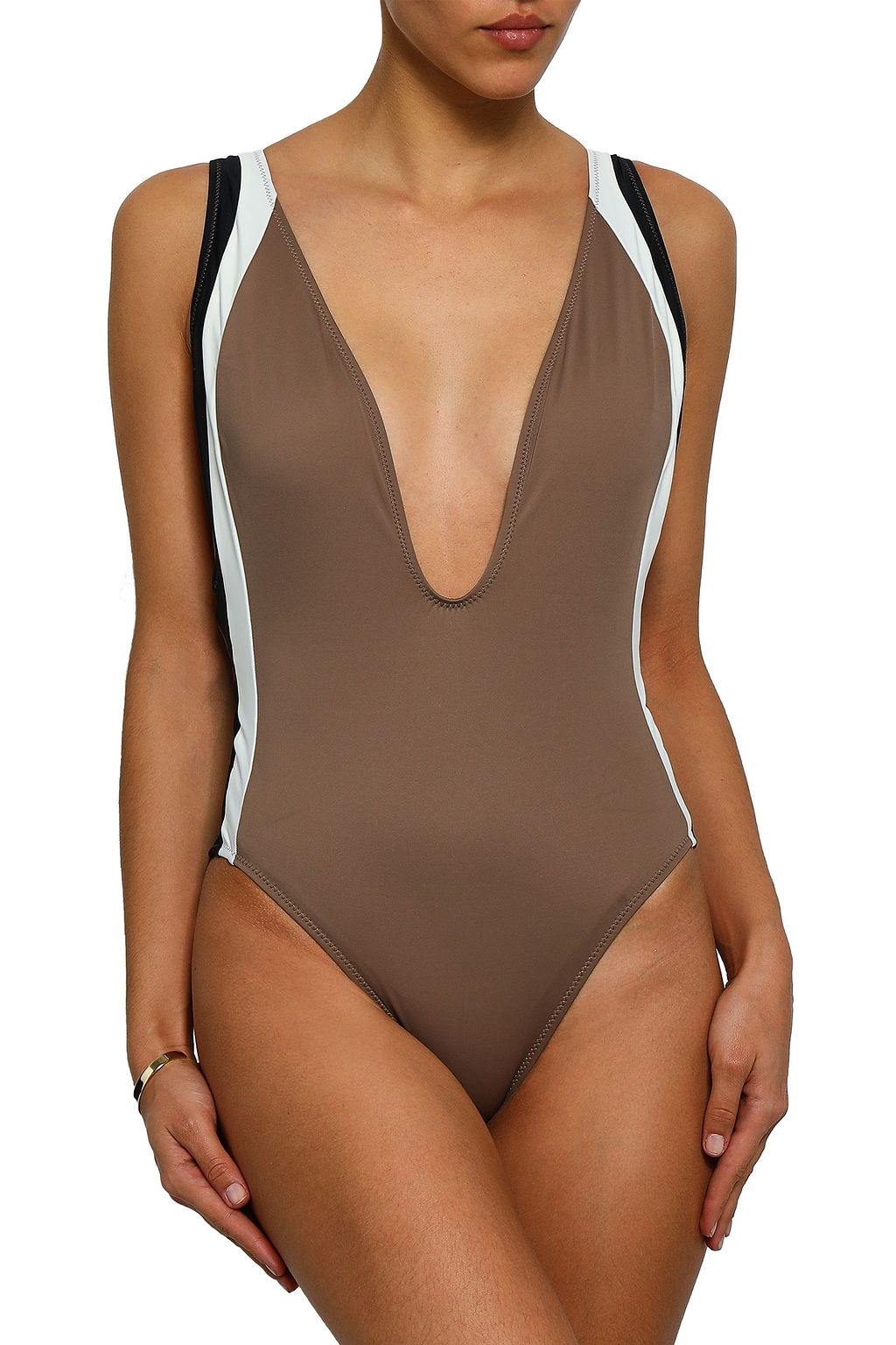 SOLID & STRIPED The Zoe striped swimsuit