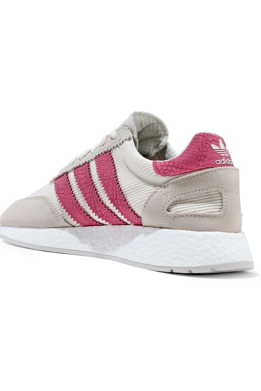 ADIDAS ORIGINALS I-5923 leather and suede-trimmed ribbed-knit sneakers