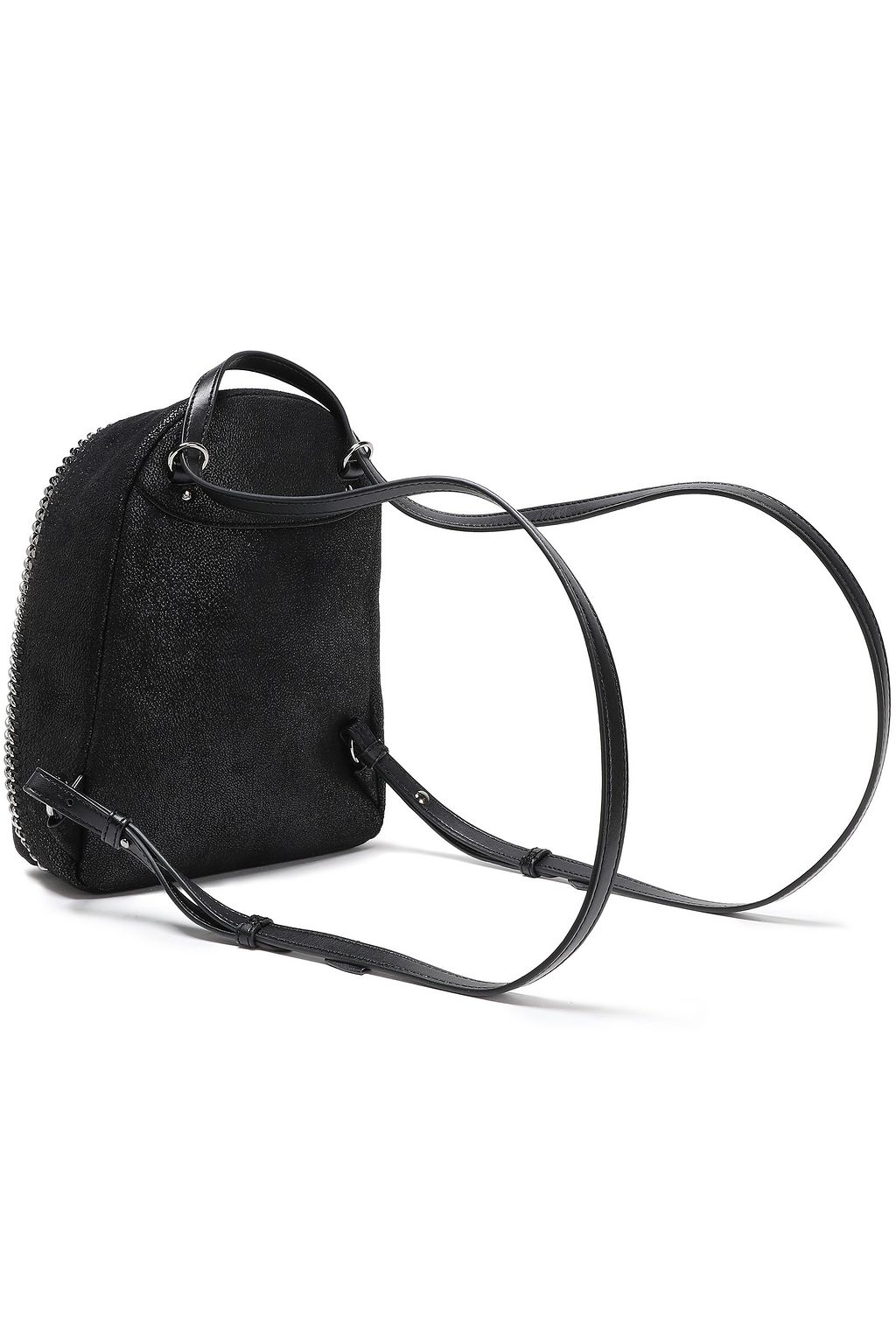STELLA MCCARTNEY Falabella mini faux brushed-leather backpack