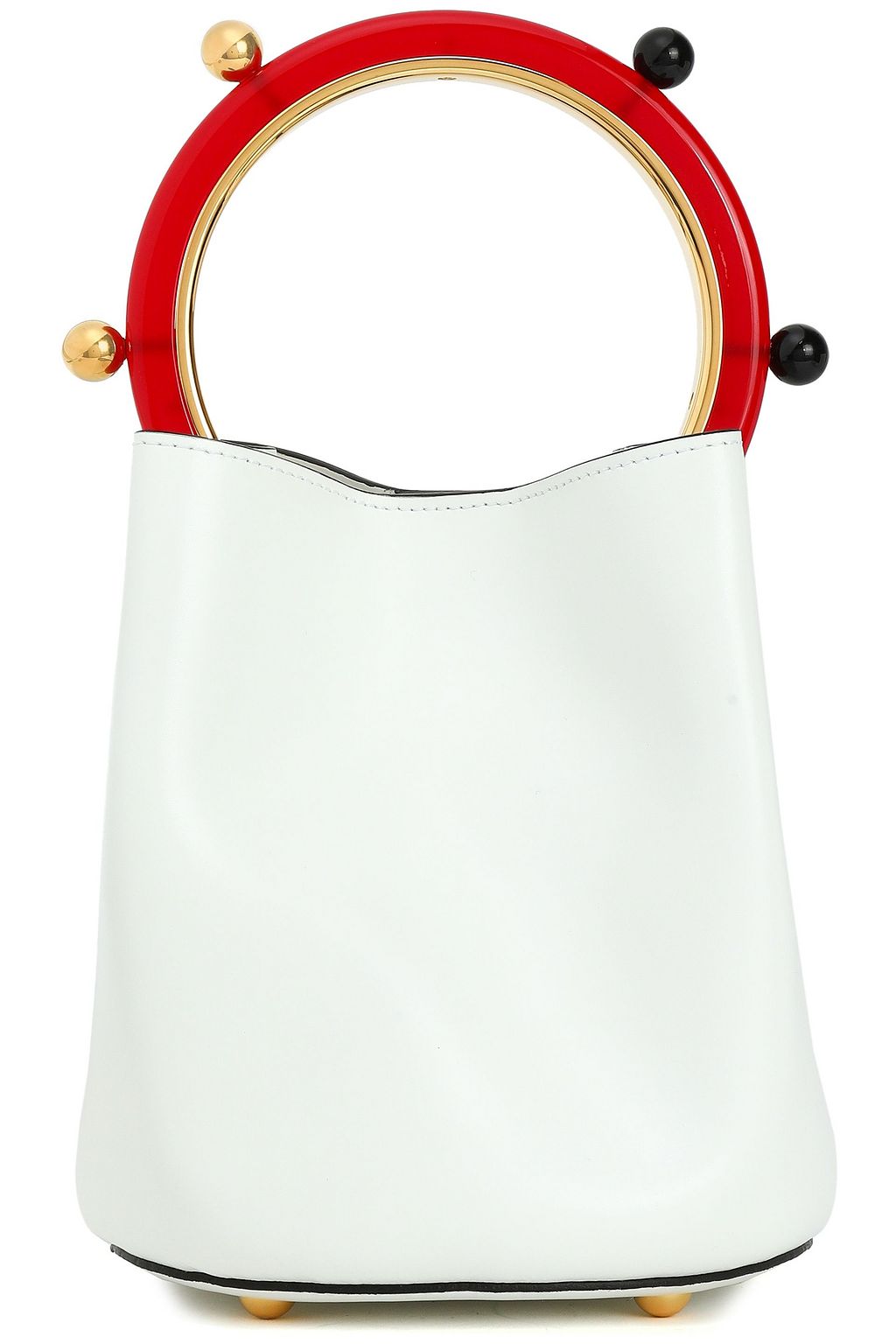 marni pannier leather bucket bag