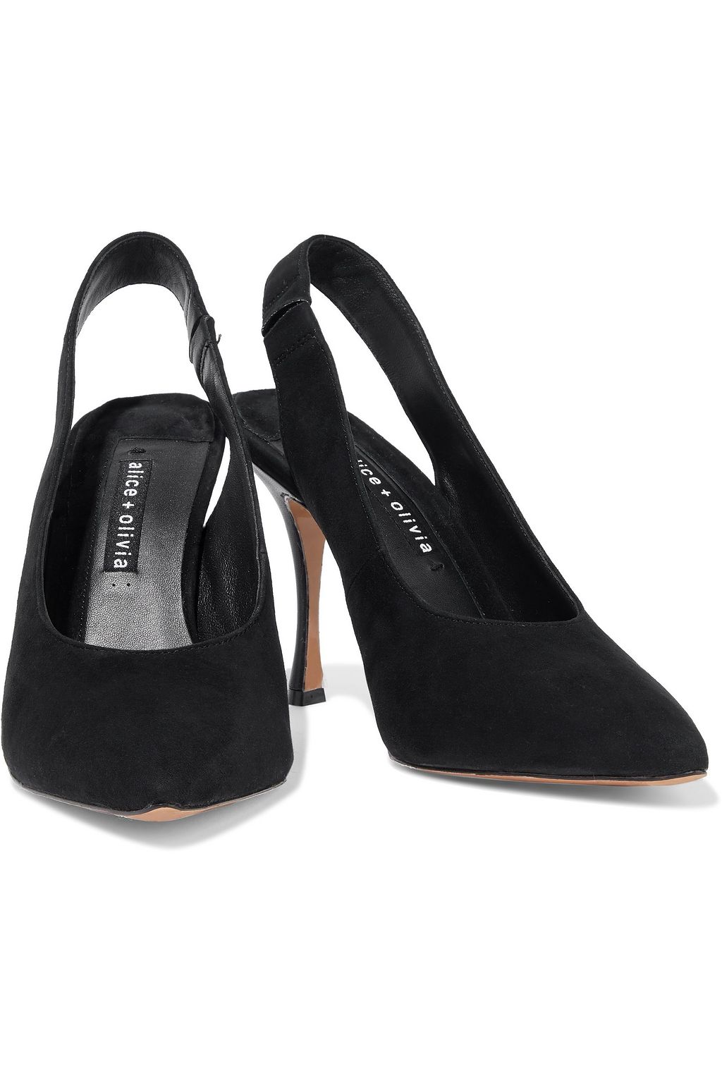 ALICE + OLIVIA Innet suede slingback pumps
