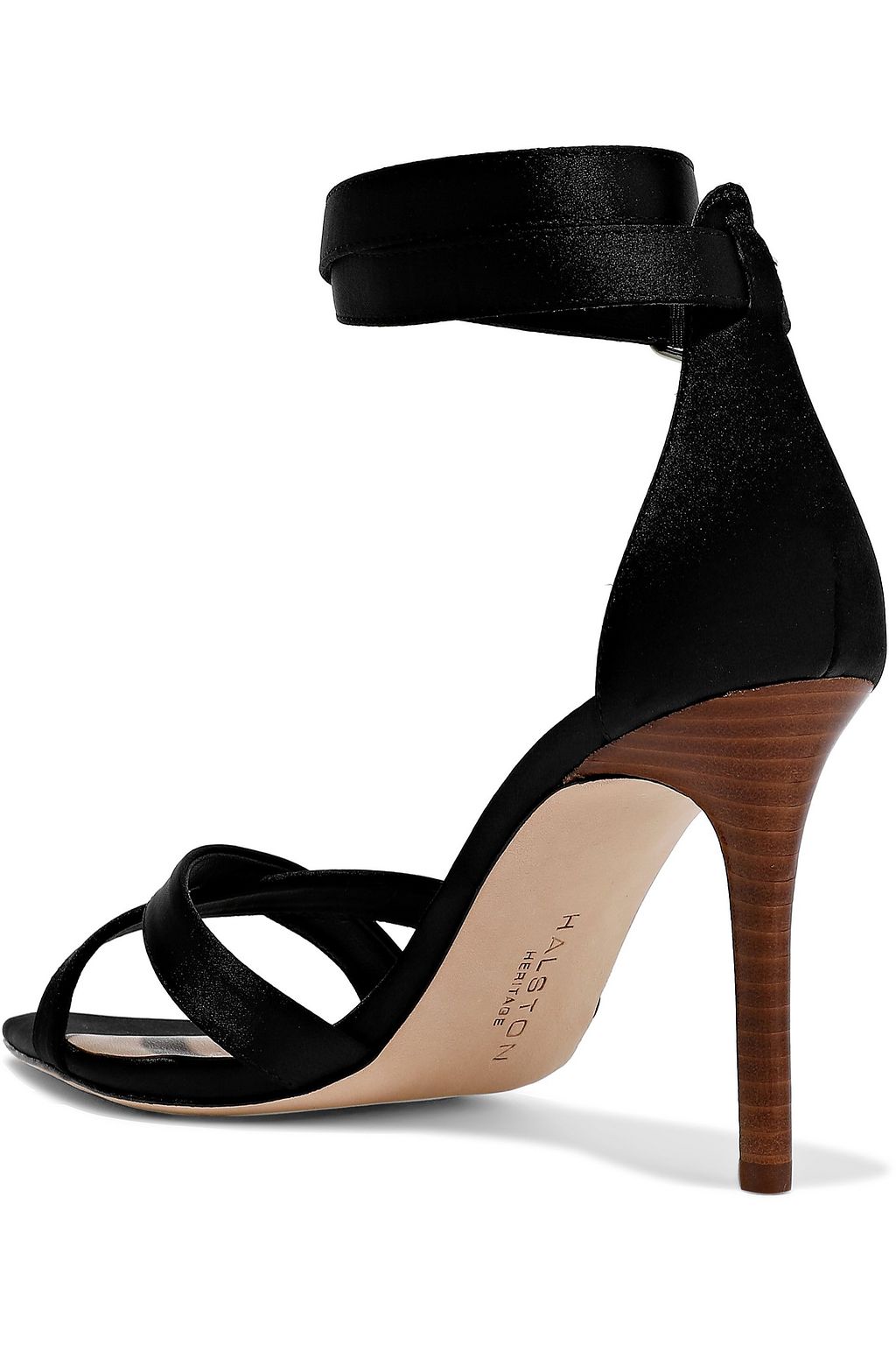 HALSTON Lilian satin sandals