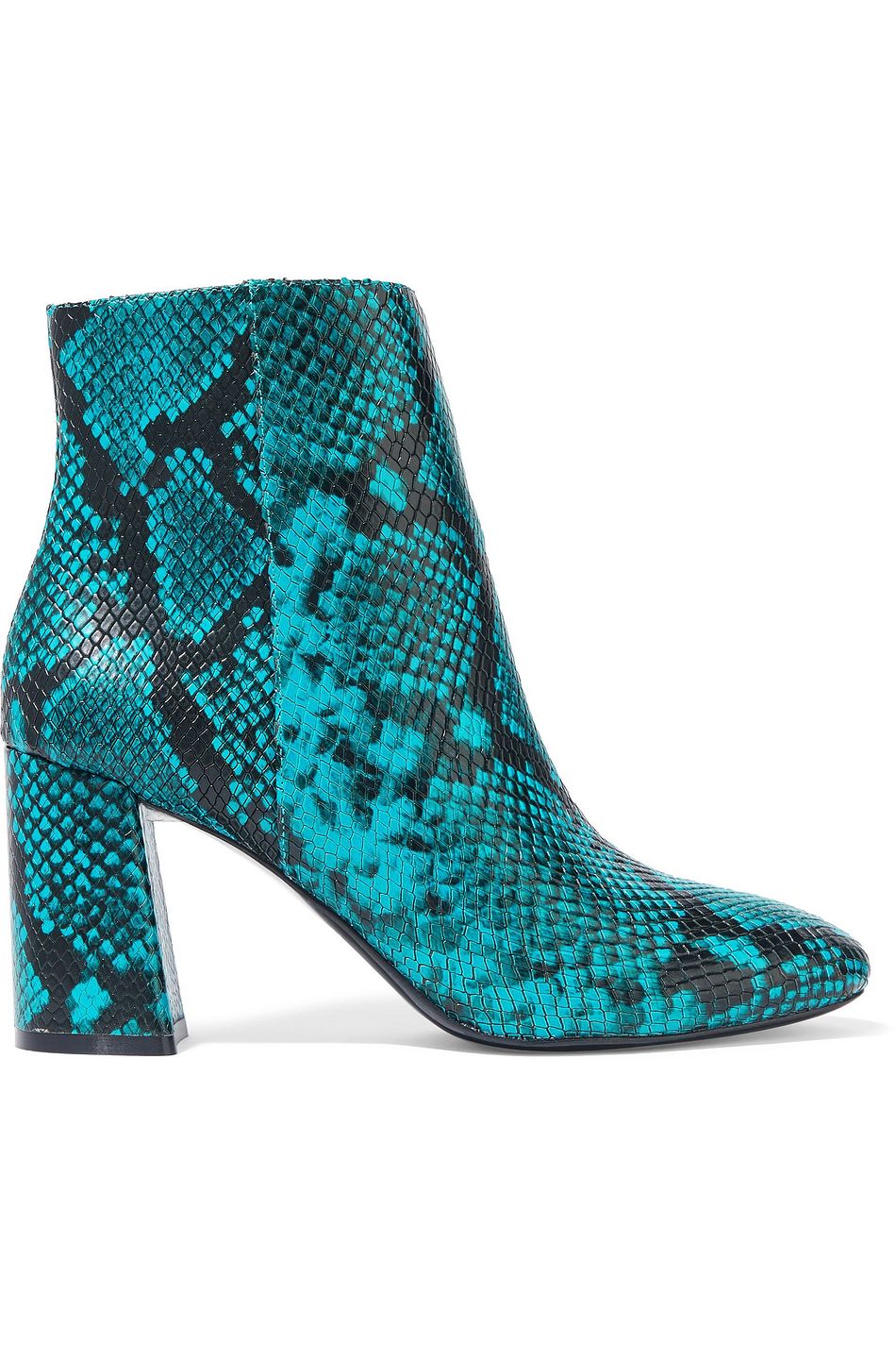 teal ankle boots