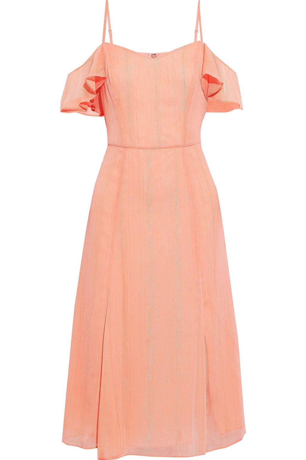 pastel orange dress