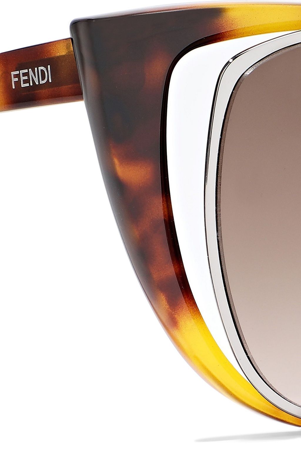 FENDI Cat-eye cutout acetate sunglasses