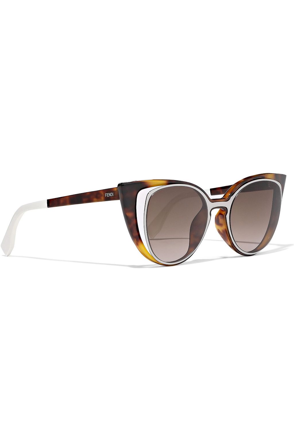 FENDI Cat-eye cutout acetate sunglasses