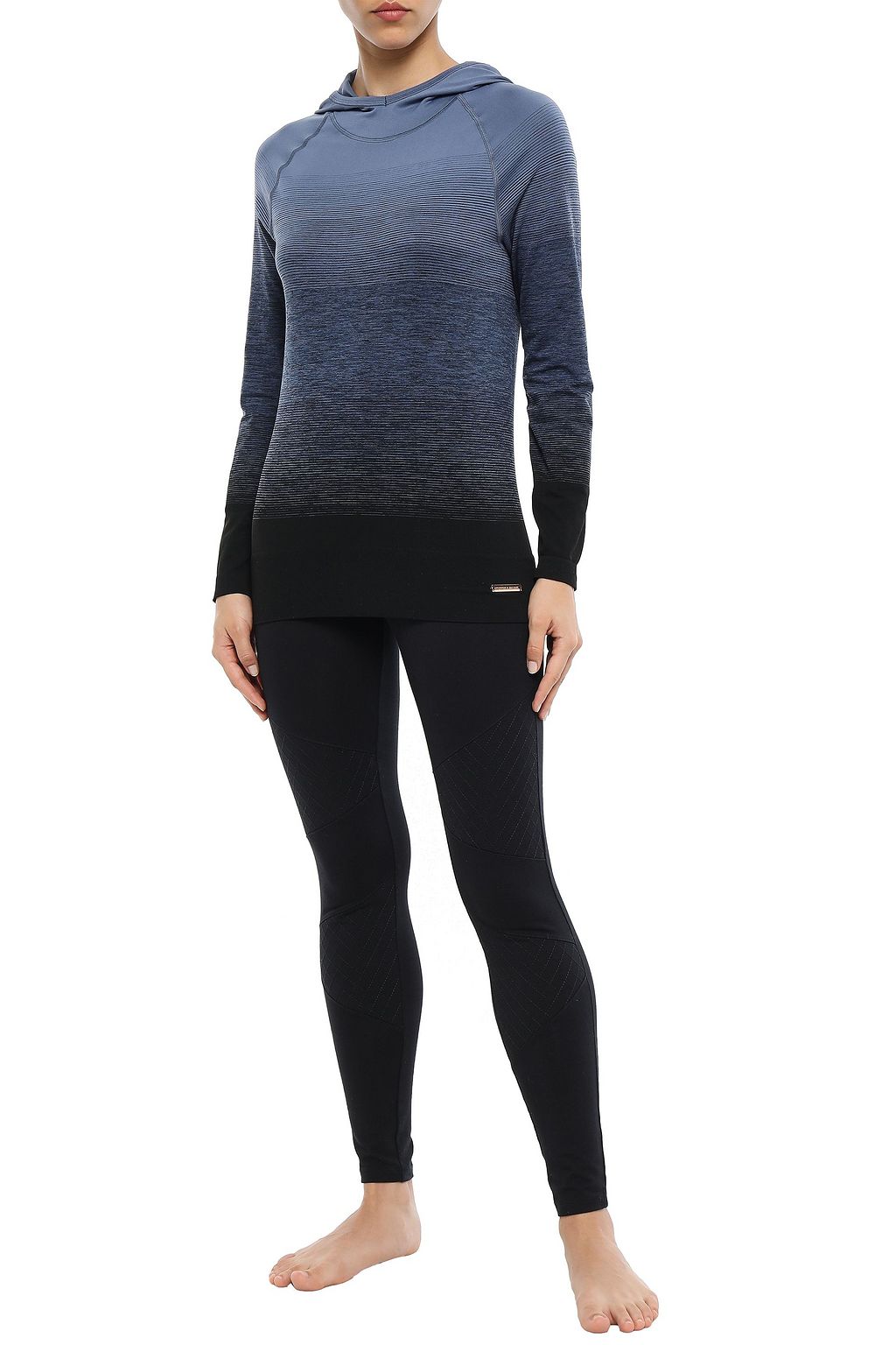 PEPPER & MAYNE Goddess dégradé stretch-jersey hoodie