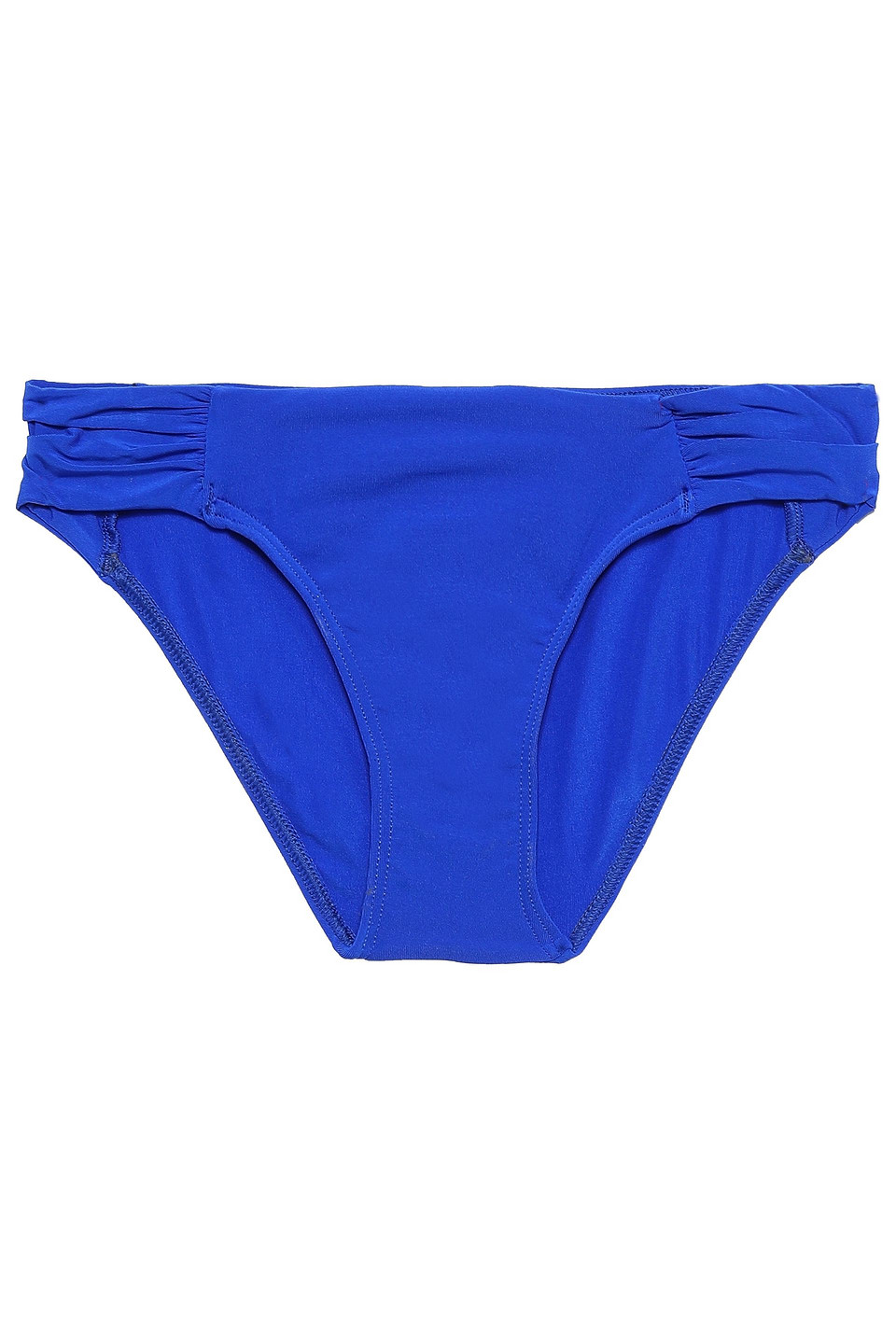 Jets Australia By Jessika Allen Woman Jetset Ruched Low-rise Bikini Briefs Bright Blue Size 14