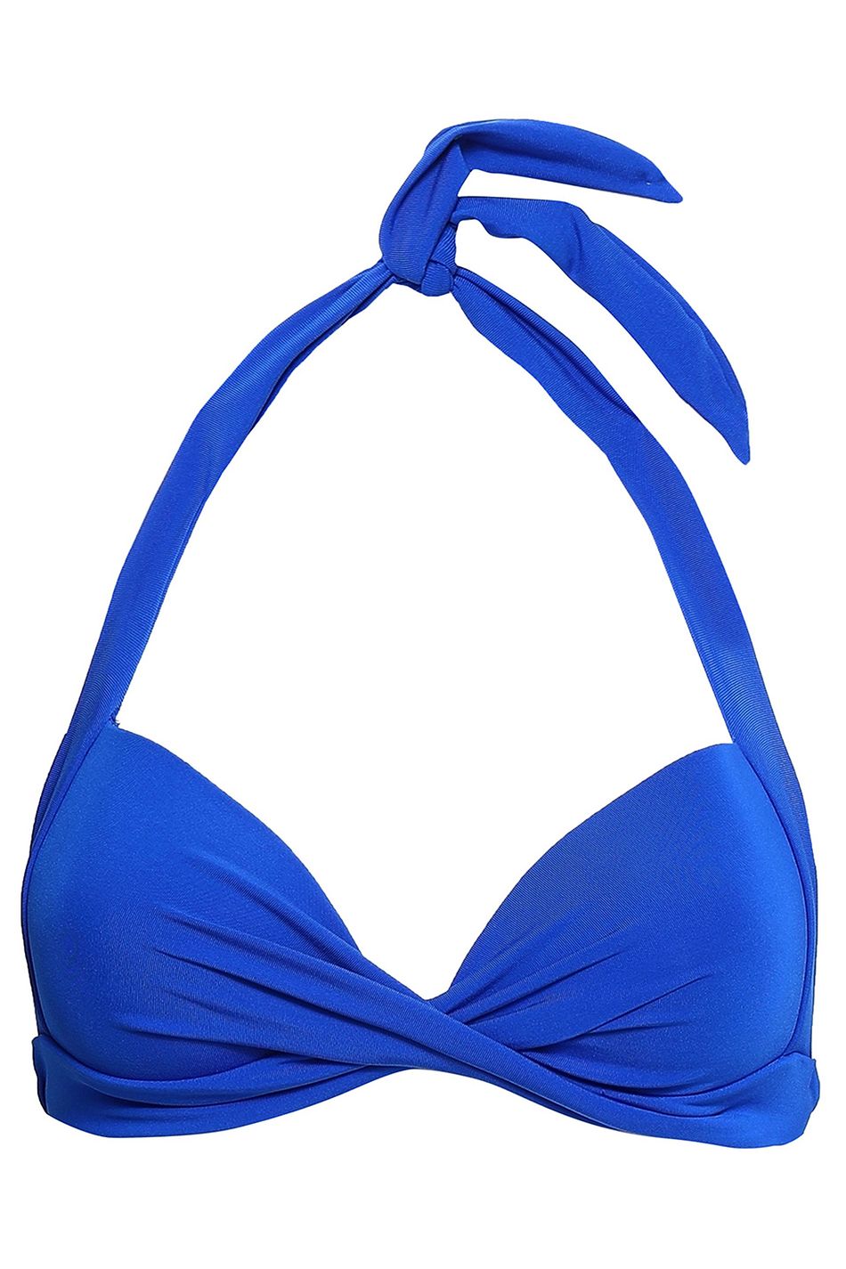 bright blue bikini top