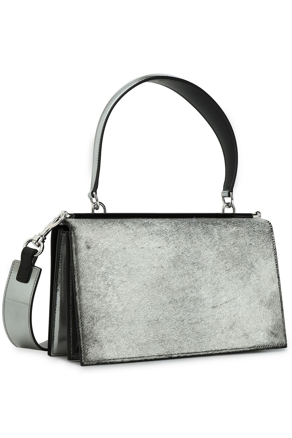 GIORGIO ARMANI Metallic calf hair shoulder bag