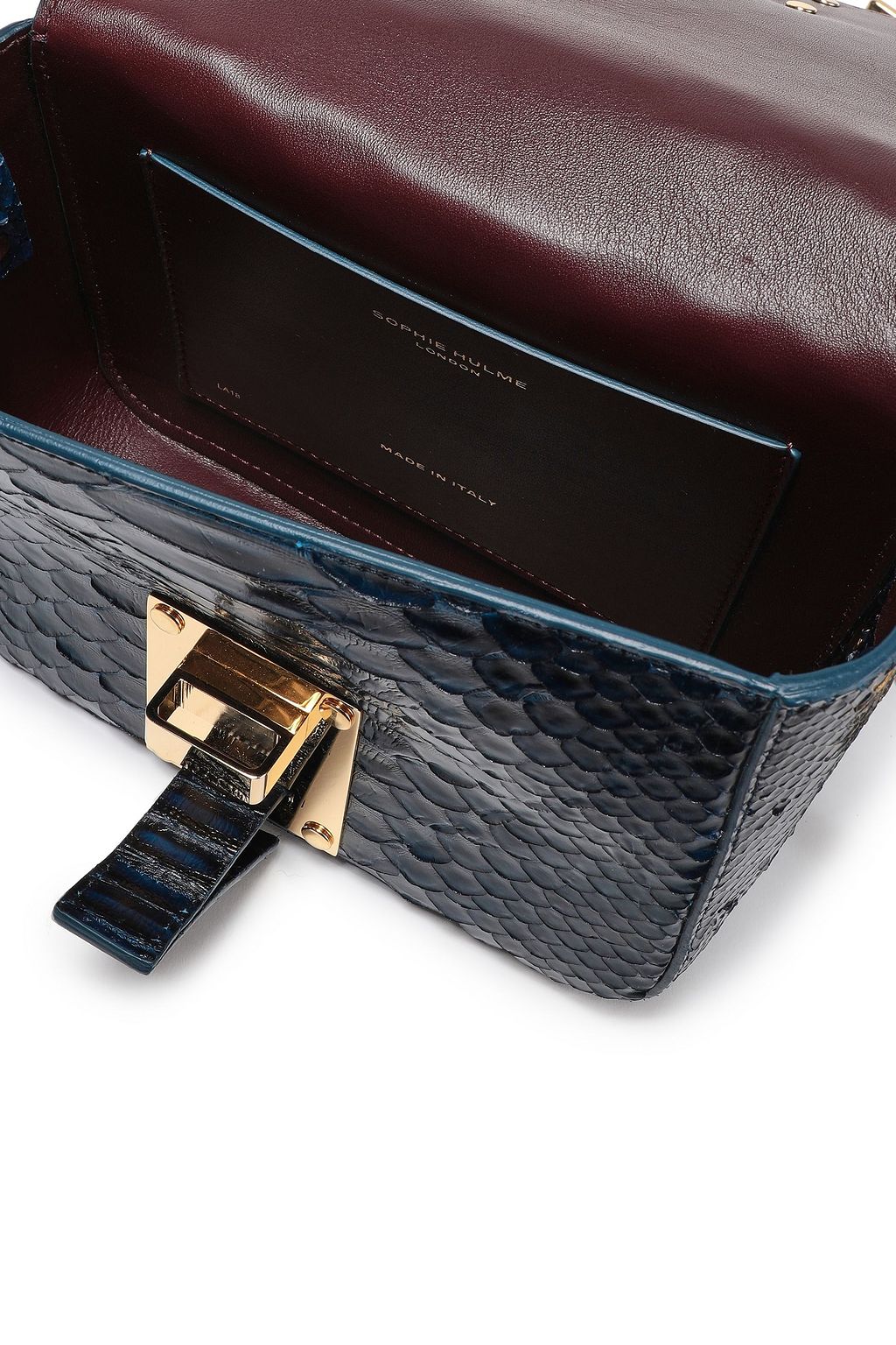 SOPHIE HULME Small Quick python shoulder bag