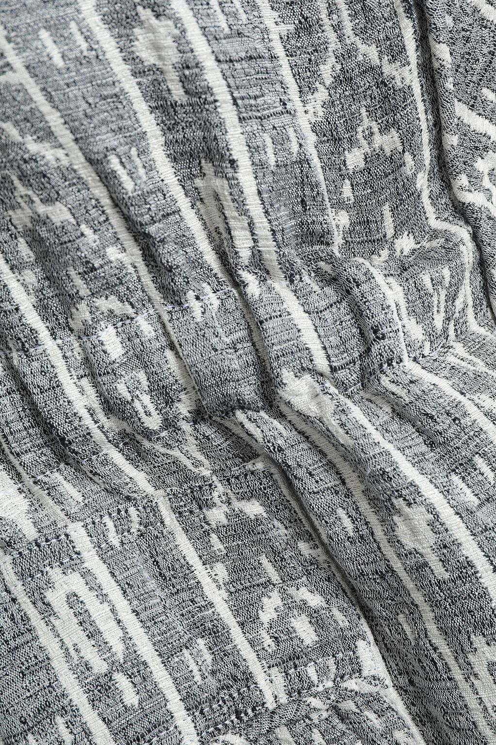 IRO Gathered silk-blend jacquard jacket