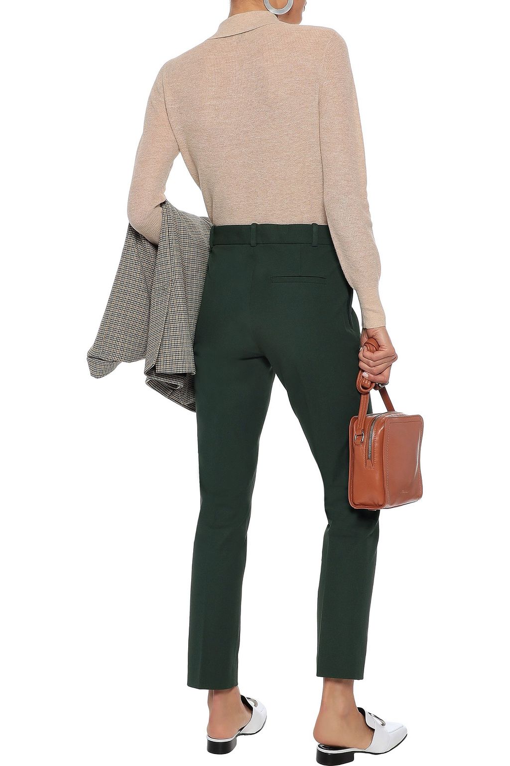 JOSEPH Zoom cropped stretch-twill slim-leg pants