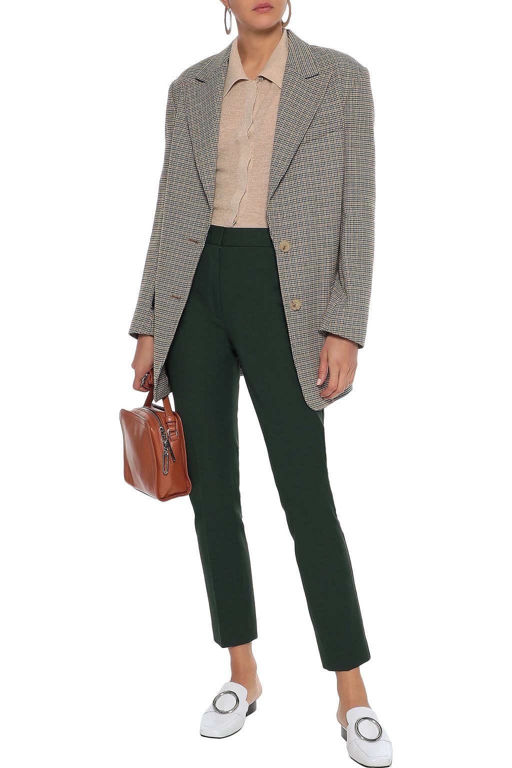 JOSEPH Zoom cropped stretch-twill slim-leg pants