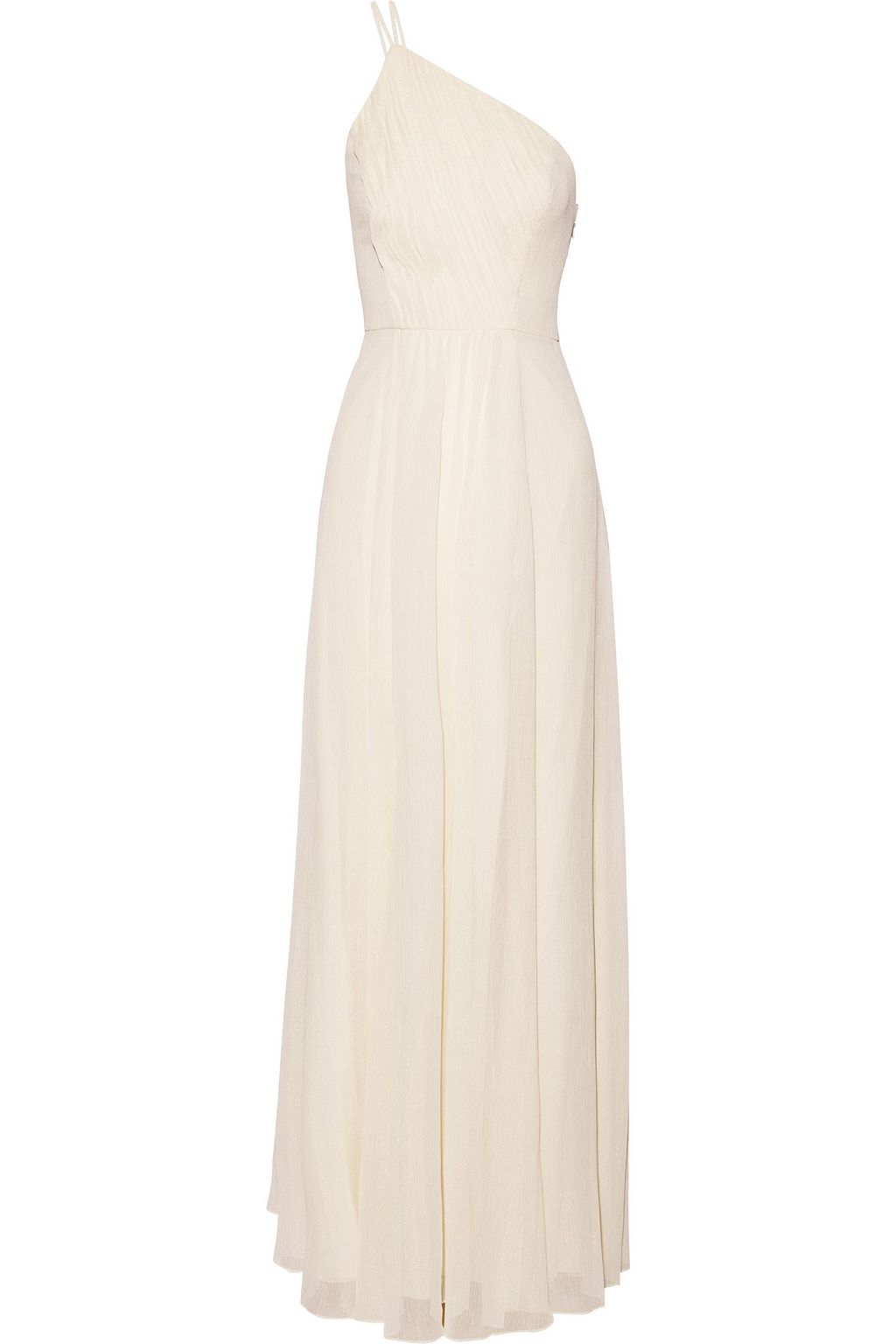 ivory one shoulder dress