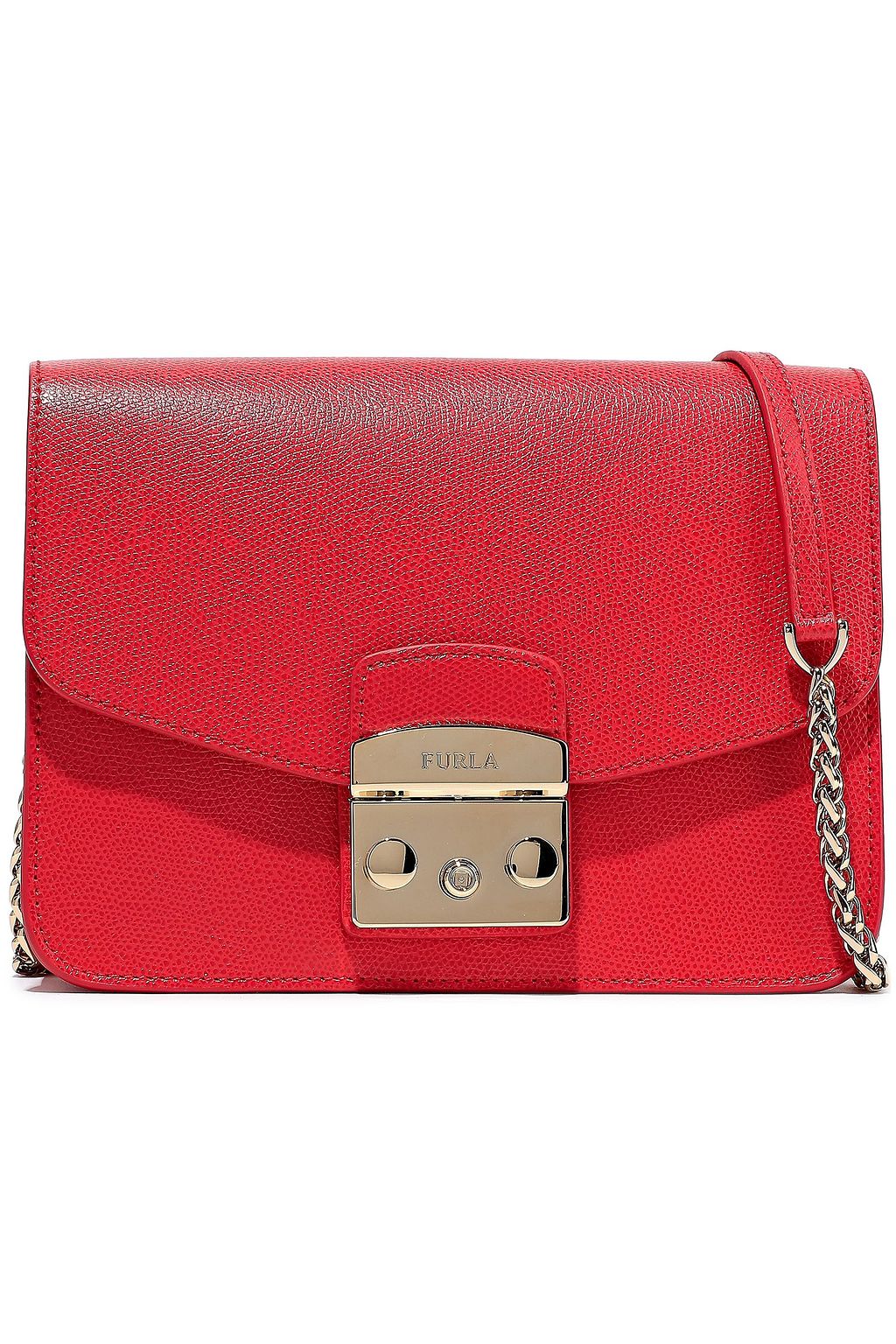 furla leather shoulder bag
