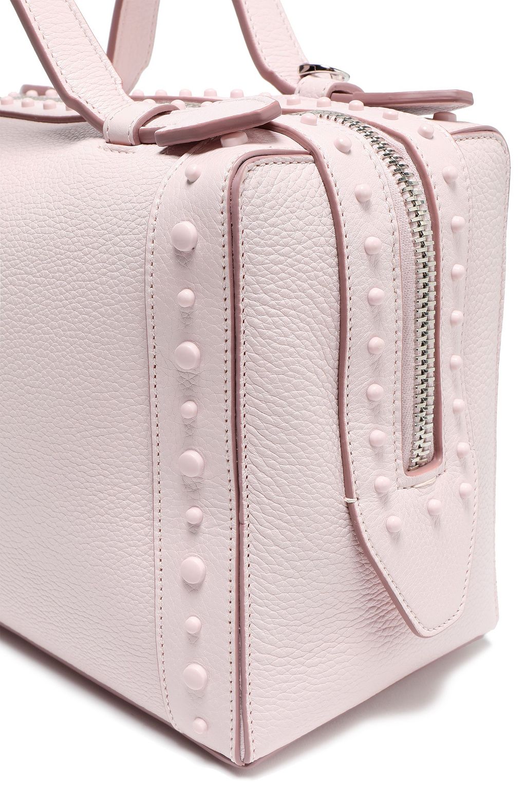 TOD'S Studded textured-leather shoulder bag
