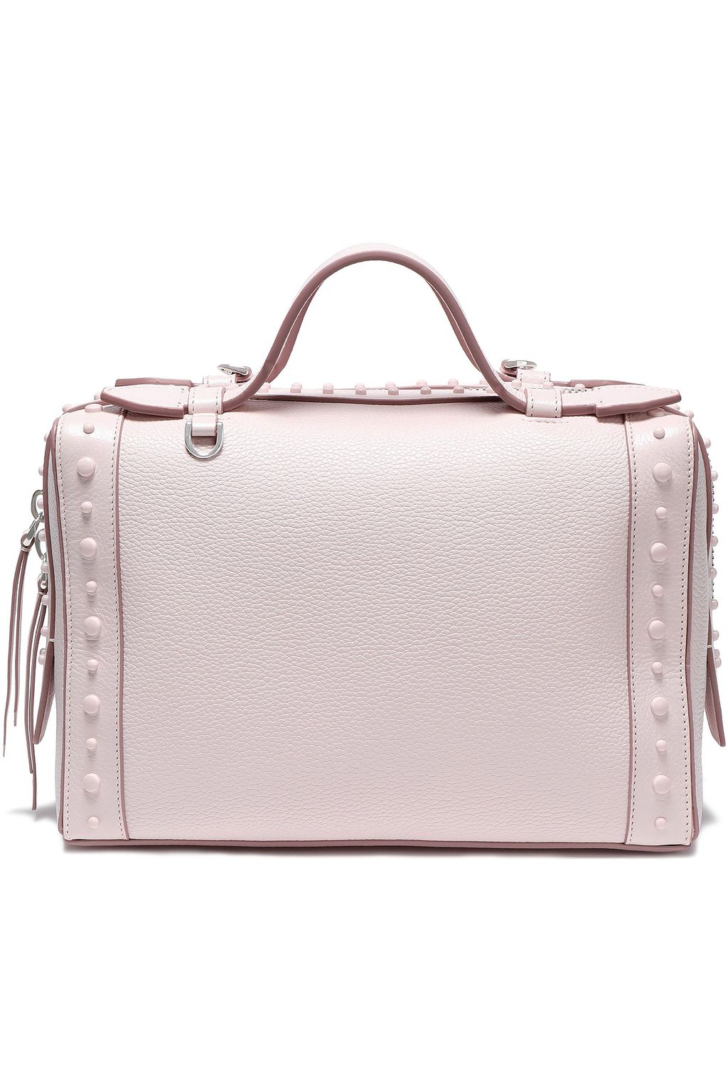 TOD'S Studded textured-leather shoulder bag