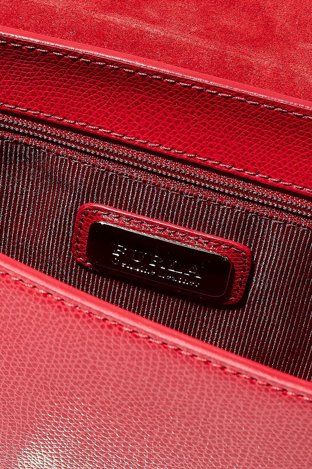 FURLA Metropolis mini textured-leather shoulder bag