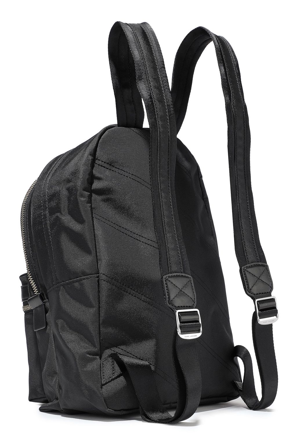 MARC JACOBS Trek embellished leather-trimmed shell backpack