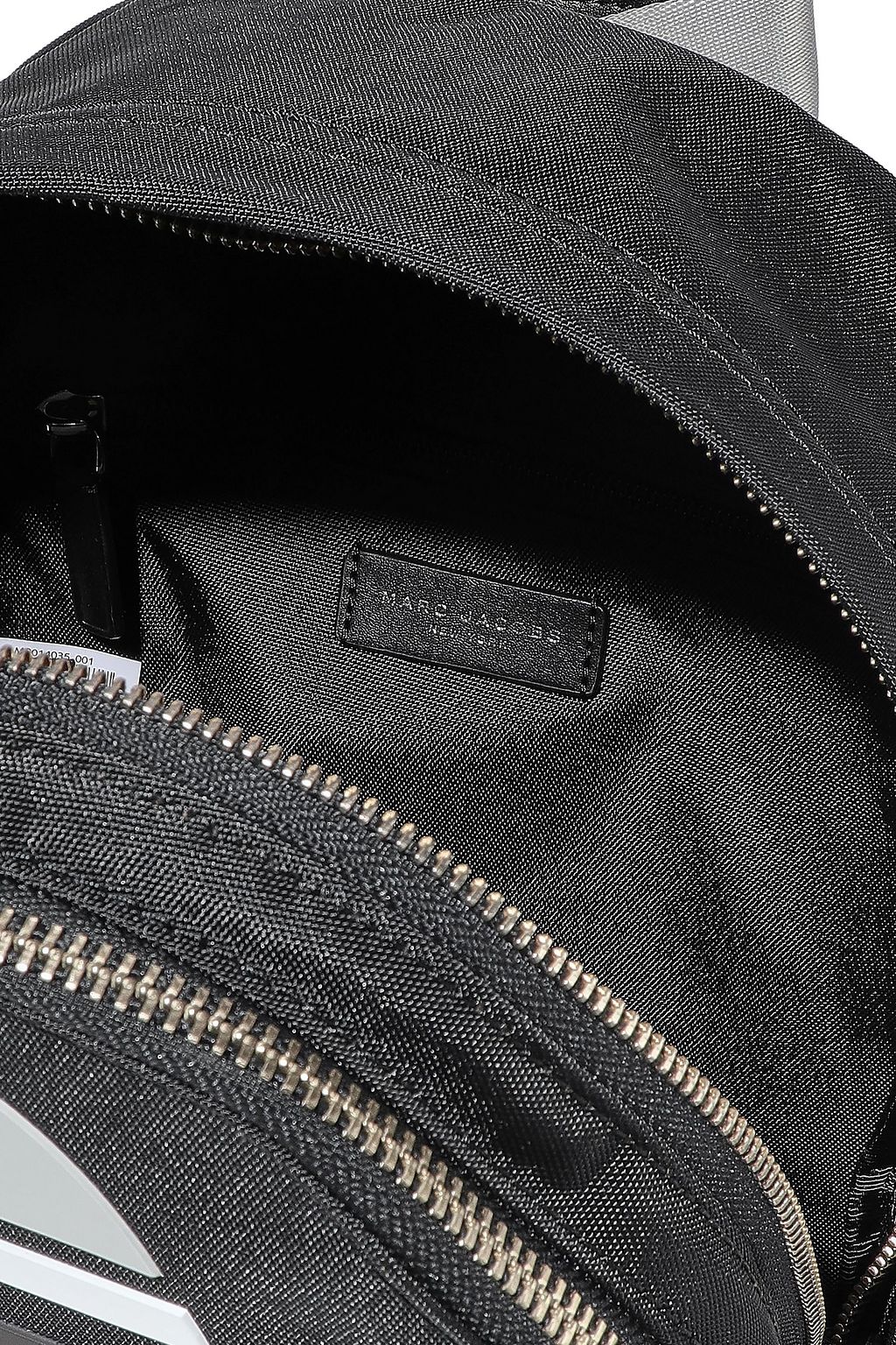 MARC JACOBS Trek embellished leather-trimmed shell backpack