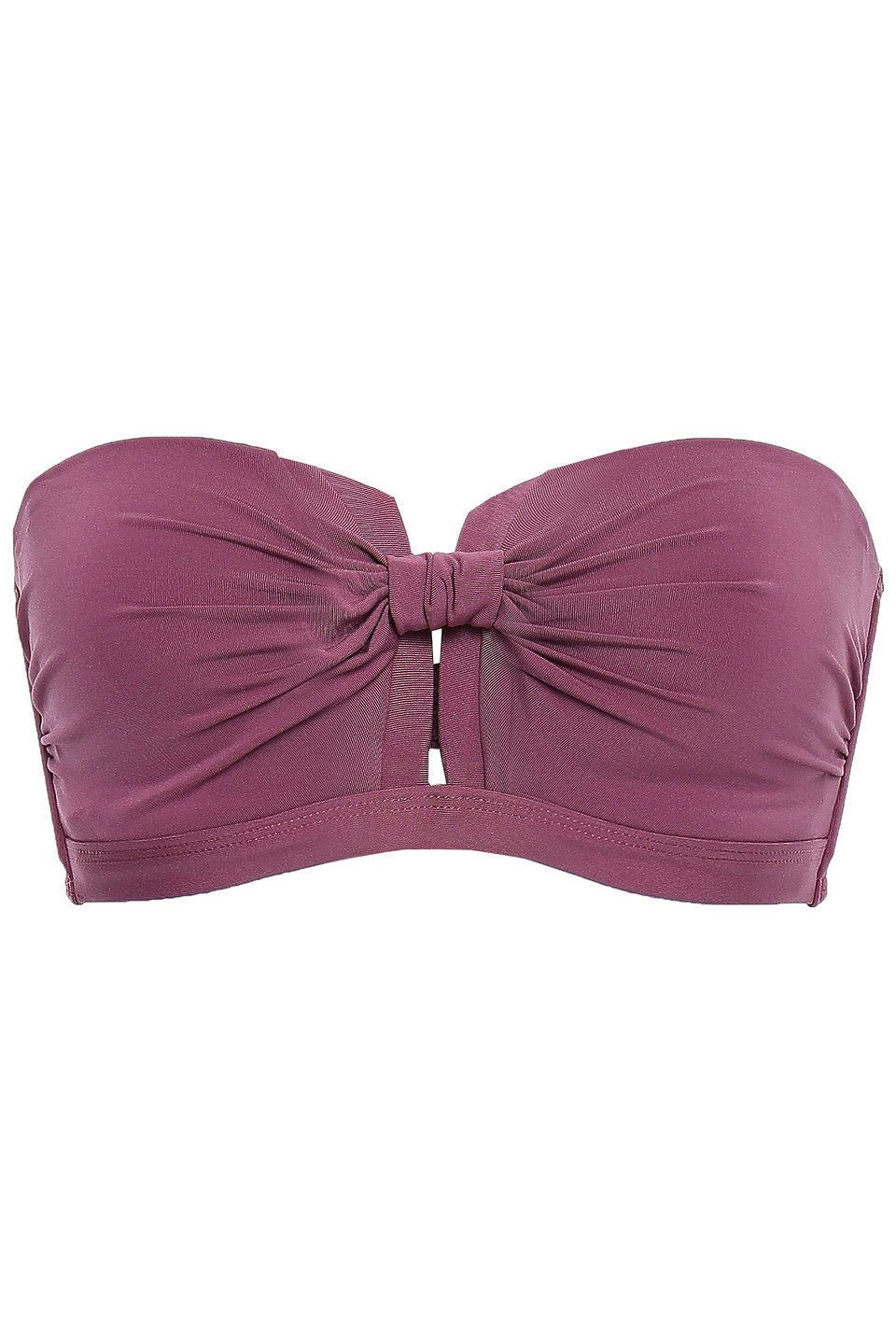 Jets Australia By Jessika Allen Woman Jetset Knotted Bandeau Bikini Top Violet Size 14