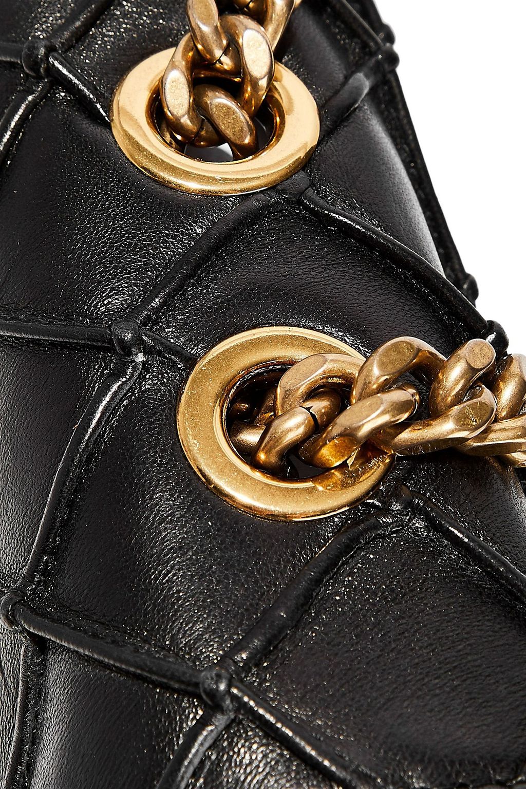 MARC JACOBS Embellished quilted leather shoulder bag