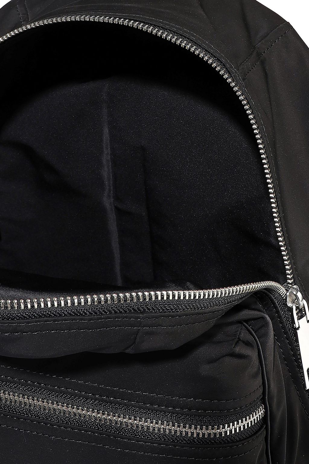 MARC JACOBS Embellished shell, mesh and leather backpack