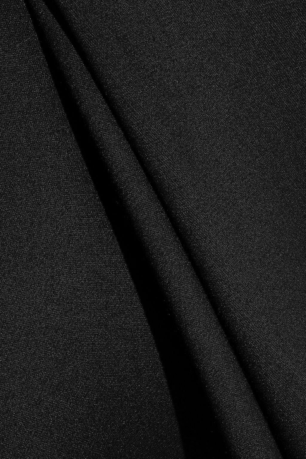 VALENTINO GARAVANI Fluted wool and silk-blend crepe midi dress