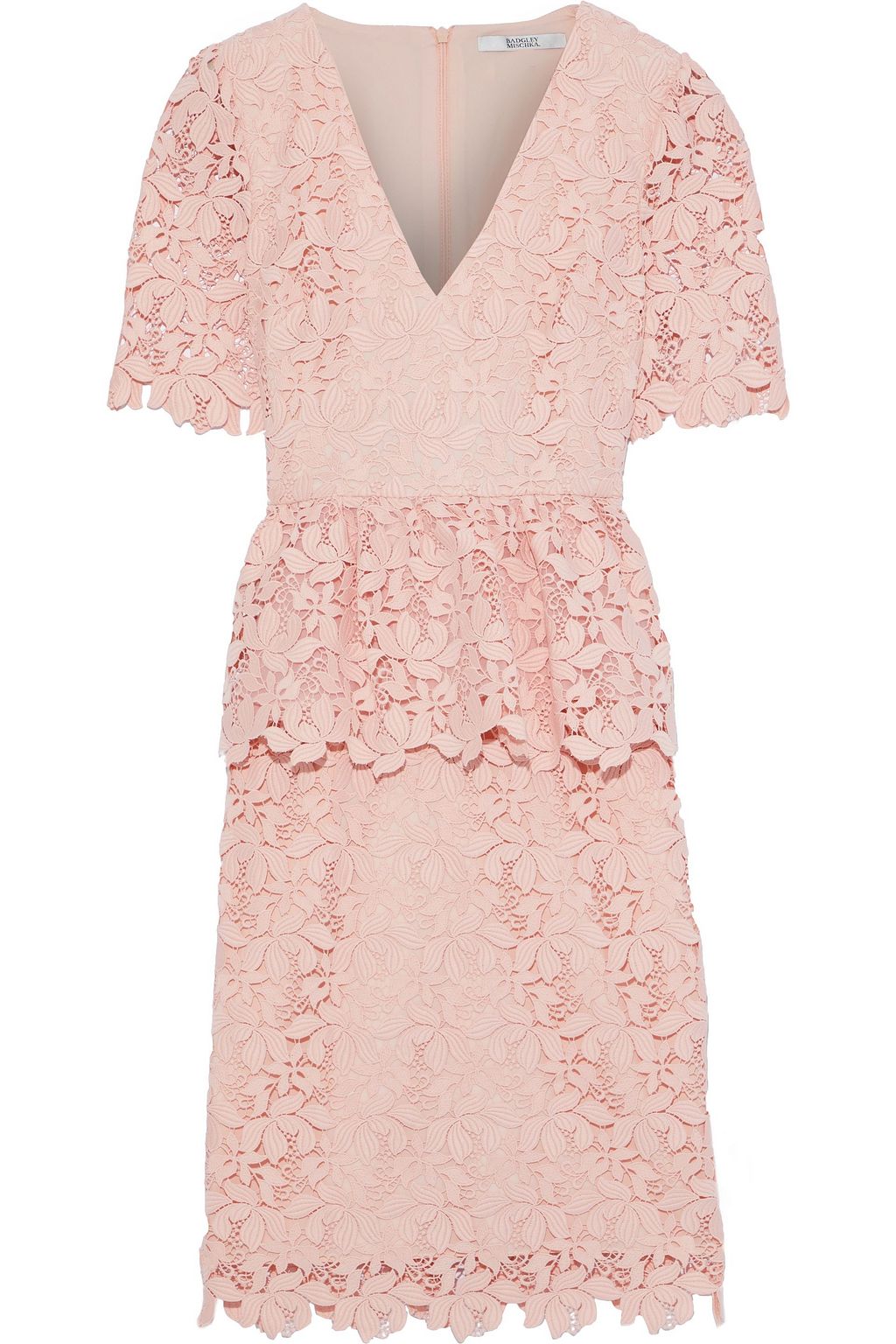 badgley mischka peplum dress