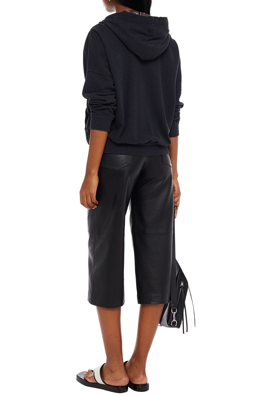 BRUNELLO CUCINELLI Bead-embellished French cotton-terry hoodie